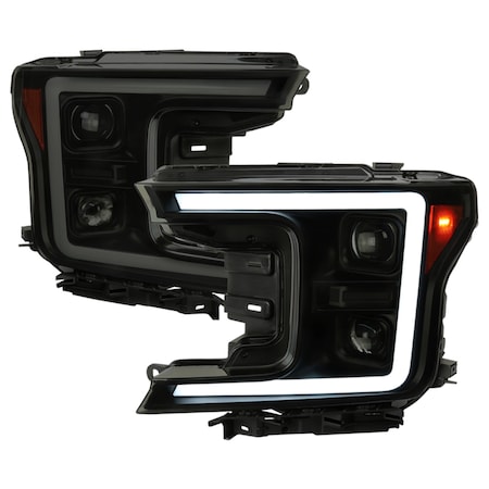 Spec-D Tuning Ford F150 Led Projector Headlights 2018-Up 2LHP-F15018SM-SQ-RS